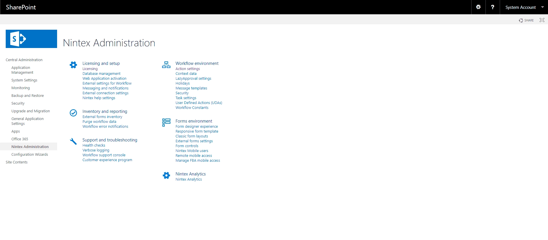 Активация Nintex Workflow 4.6.2.70