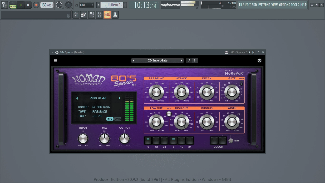 Активация Nomad Factory - 80s Spaces 2.1.0 VST, VST3, AAX