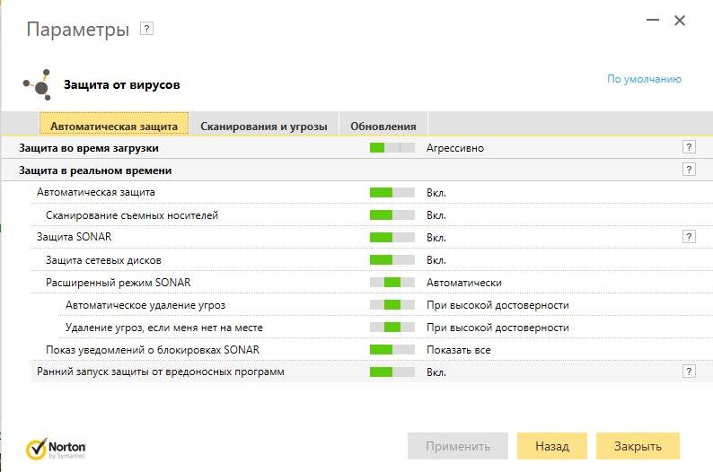 Активация Norton Security Premium 22.10.0.85