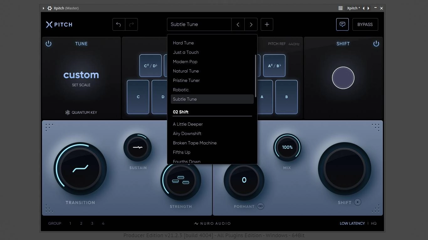 Активация Nuro Audio - Xpitch 1.0.2 VST 3, AAX RePack by TCD