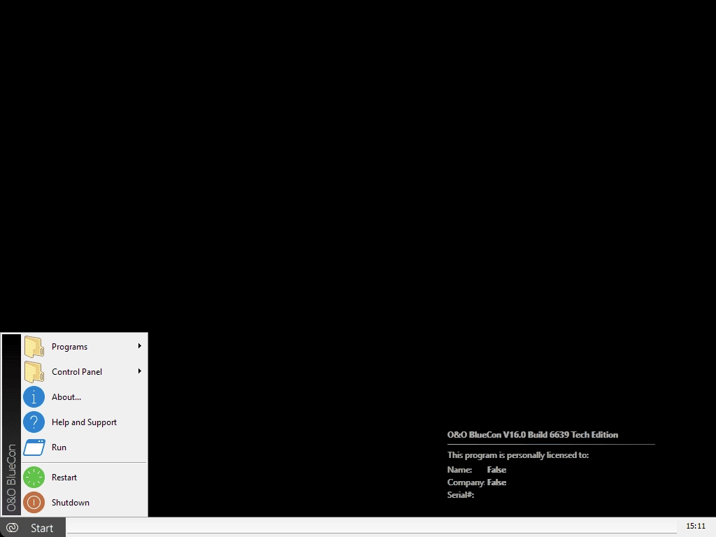Активация O&O BlueCon Tech Edition 16.0 Build 6639 WinPE Boot CD