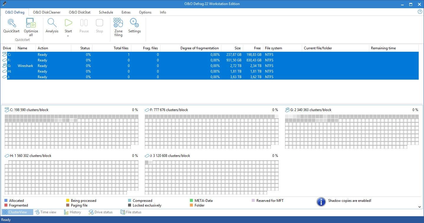 Активация O&O Defrag Professional + Workstation + Server 22.0.2284