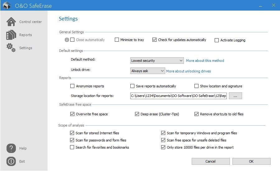 Активация O&O SafeErase Professional + Workstation + Server Edition 14.3 Build 466