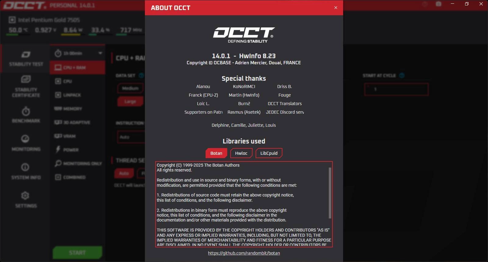 Активация OCCT 14.0.2 Portable