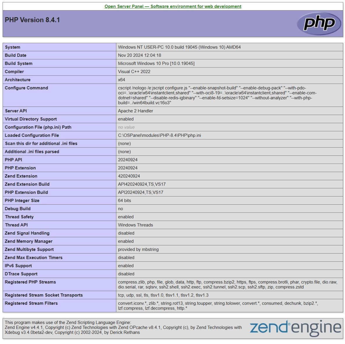 Активация Open Server 6.2.6