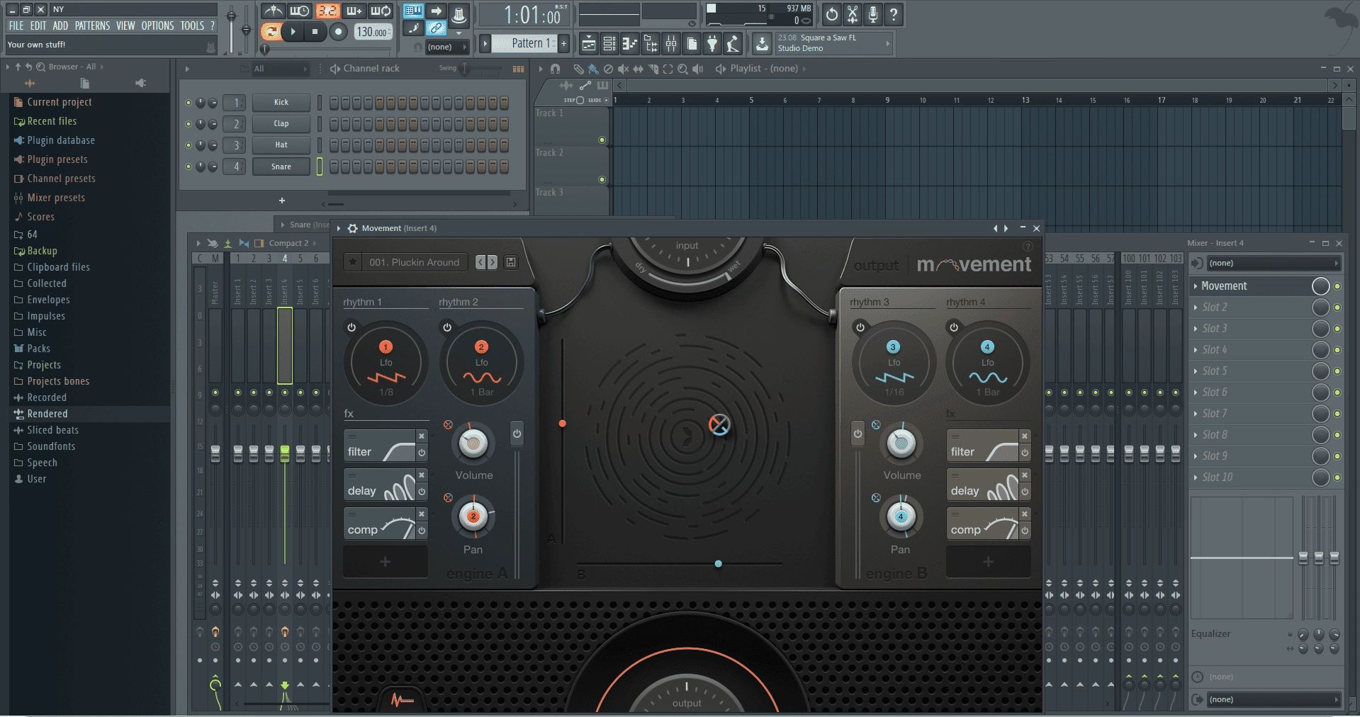 Активация Output - Movement 1.0.3