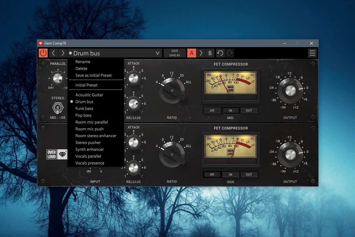 Активация Overloud - Gem Comp76 1.2.0 STANDALONE, VST, VST3, AAX
