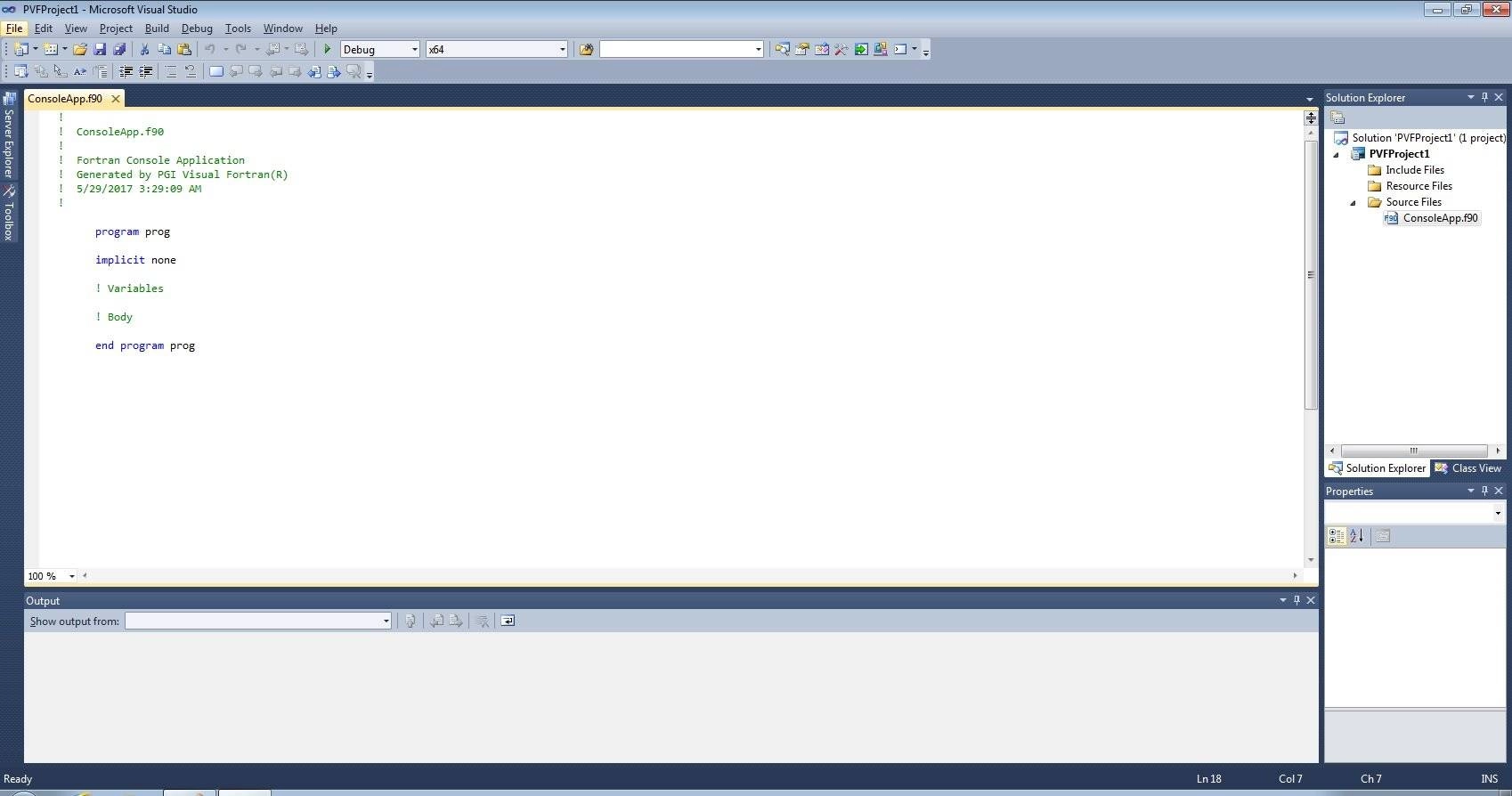 Активация PGI Visual Fortran 12.10