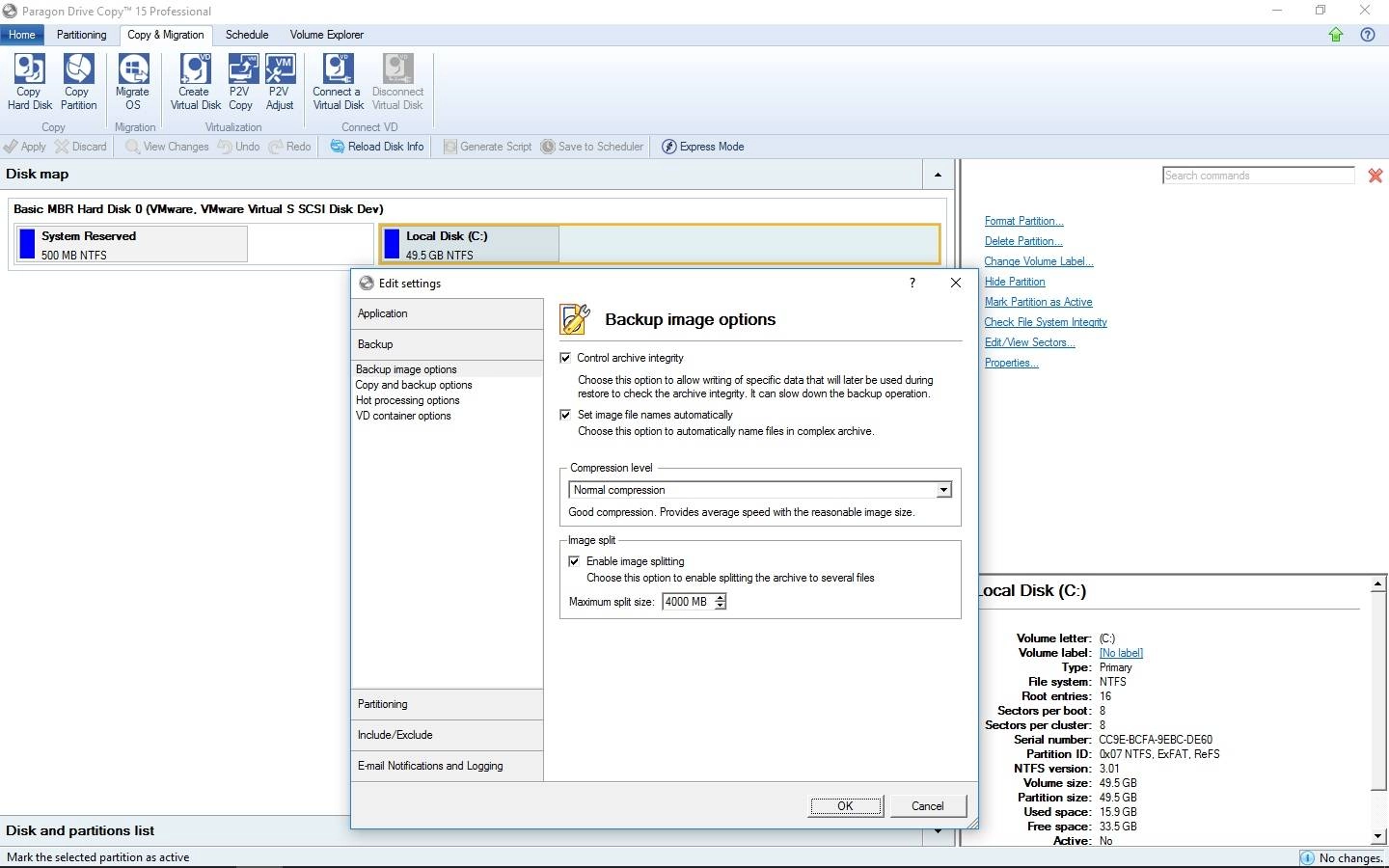 Активация Paragon Drive Copy 15 Professional 10.1.25.779 + Boot Medias