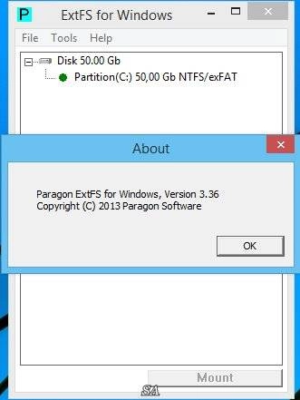 Активация Paragon ExtFS for Windows Professional 3.36