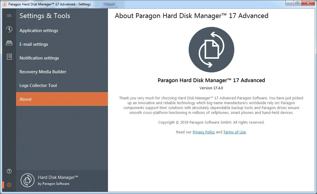 Активация Paragon Hard Disk Manager Advanced Repack by elchupacabra + BootCD 17.4.0