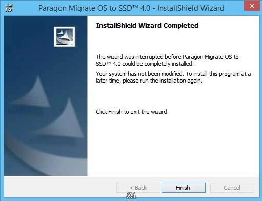 Активация Paragon Migrate OS to SSD 4.0