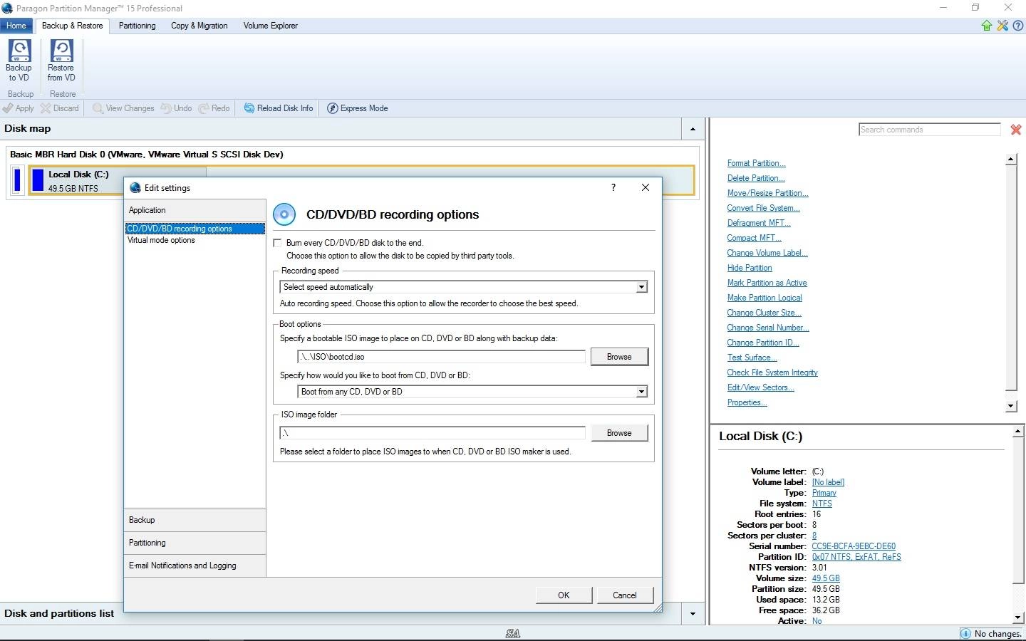 Активация Paragon Partition Manager 15 Professional 10.1.25.779 + Boot Medias