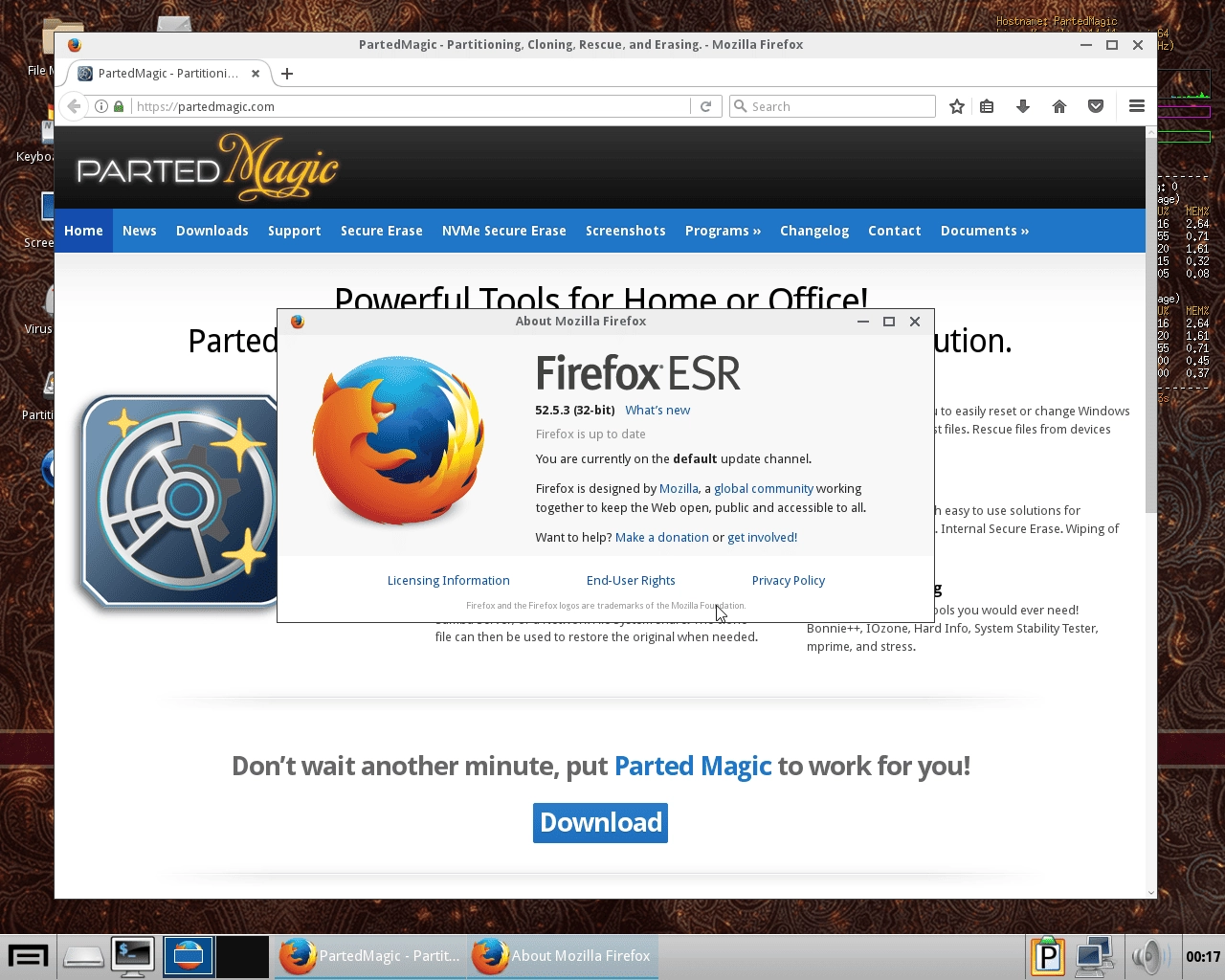 Активация Parted Magic 01 08 1xCD