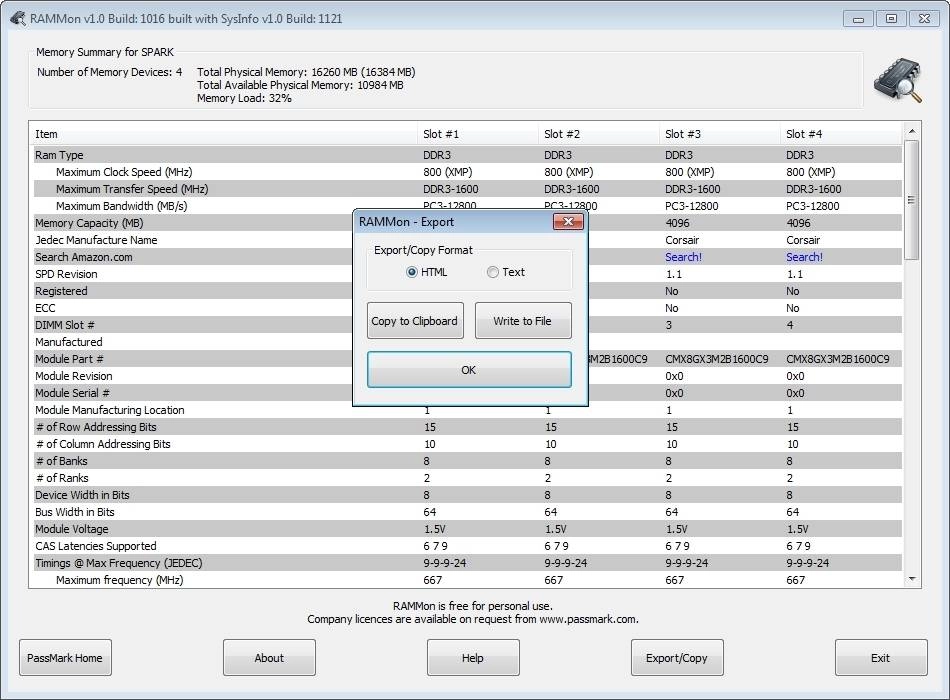 Активация PassMark RAMMon 1.1 build 1001