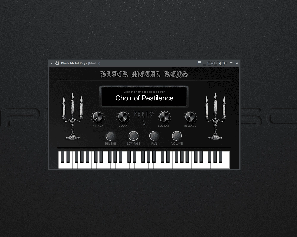 Активация Pepto Audio - Black Metal Keys 2.9.1 VSTi, VSTi 3