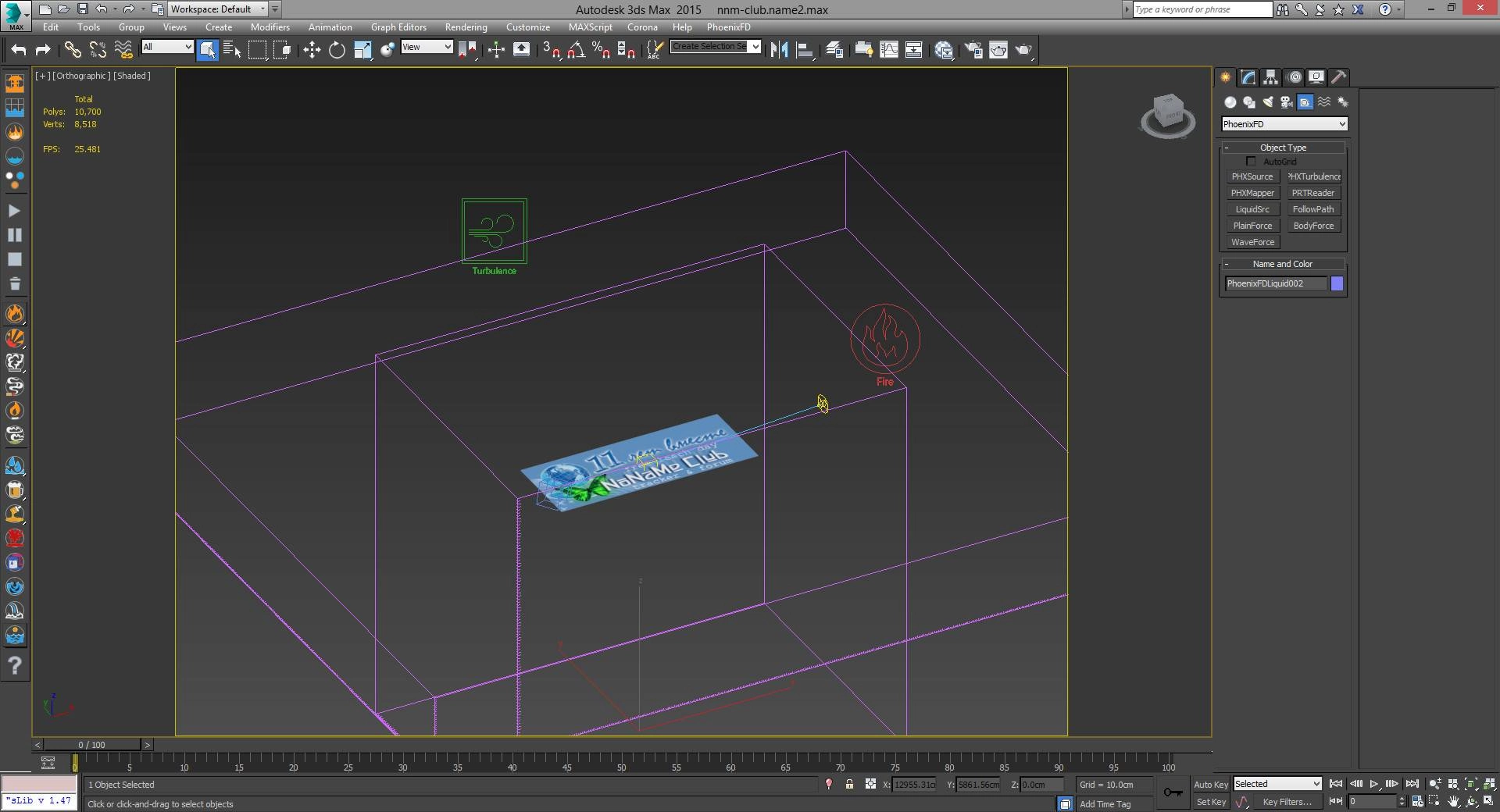 Активация Phoenix FD 3.04.00 for 3ds max 2013-2018