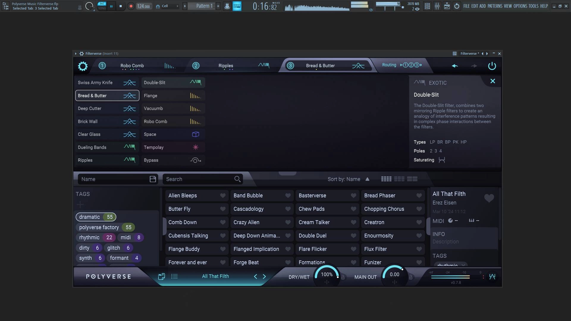 Активация Polyverse Music - Filterverse 0.7.8 Beta VST, VST 3, AAX RePack by r4e