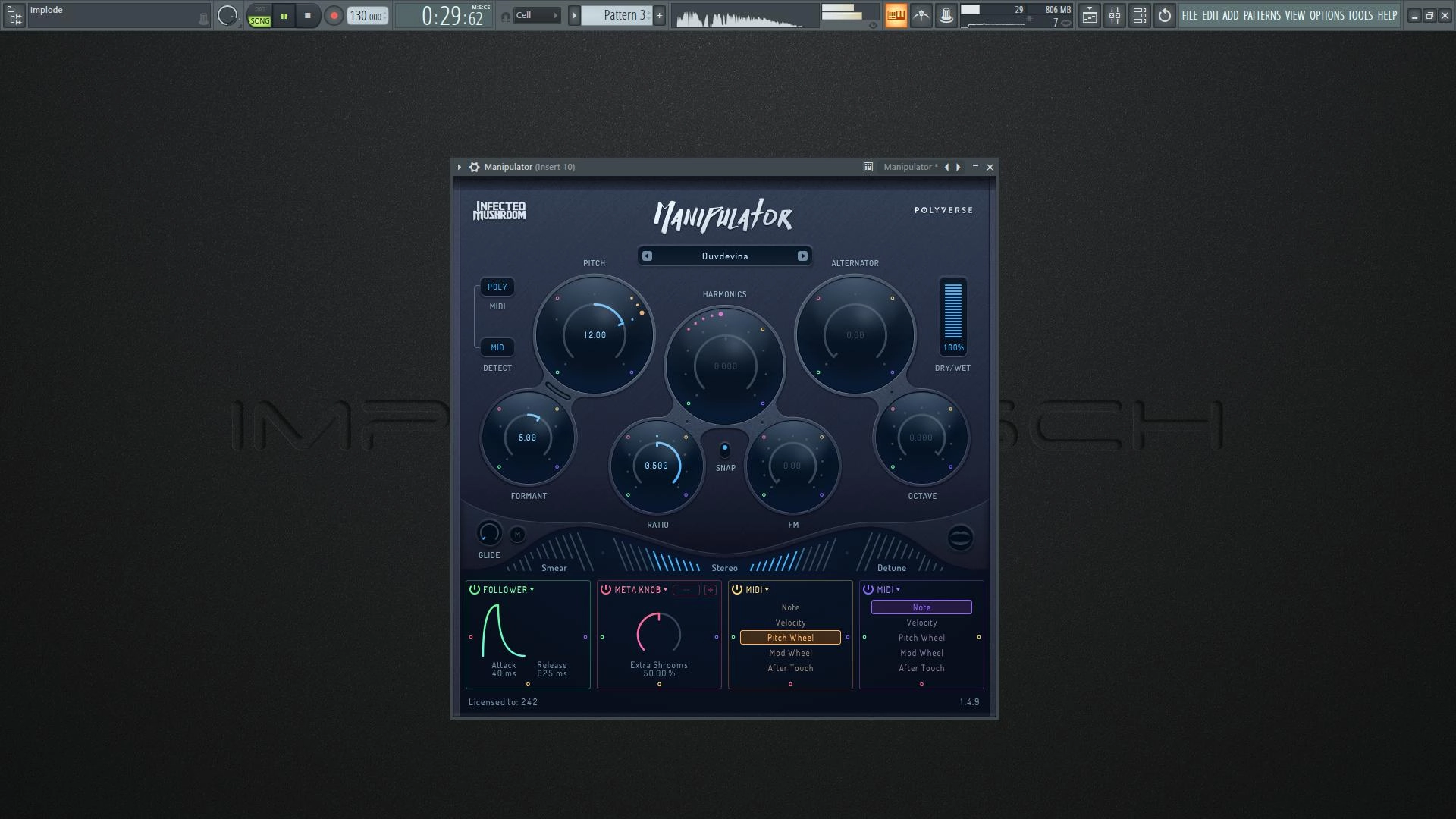 Активация Polyverse Music - Manipulator 1.4.9 VST, VST 3, AAX