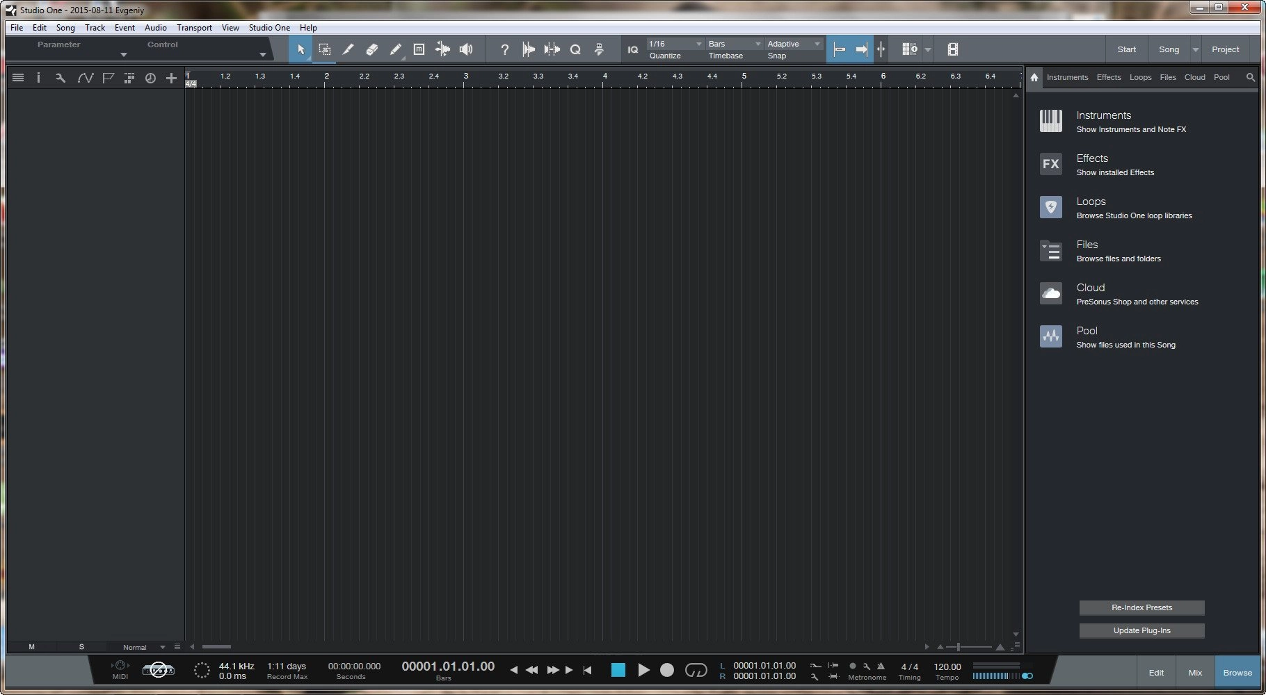 Активация PreSonus Studio One Professional 3.0.2.34331