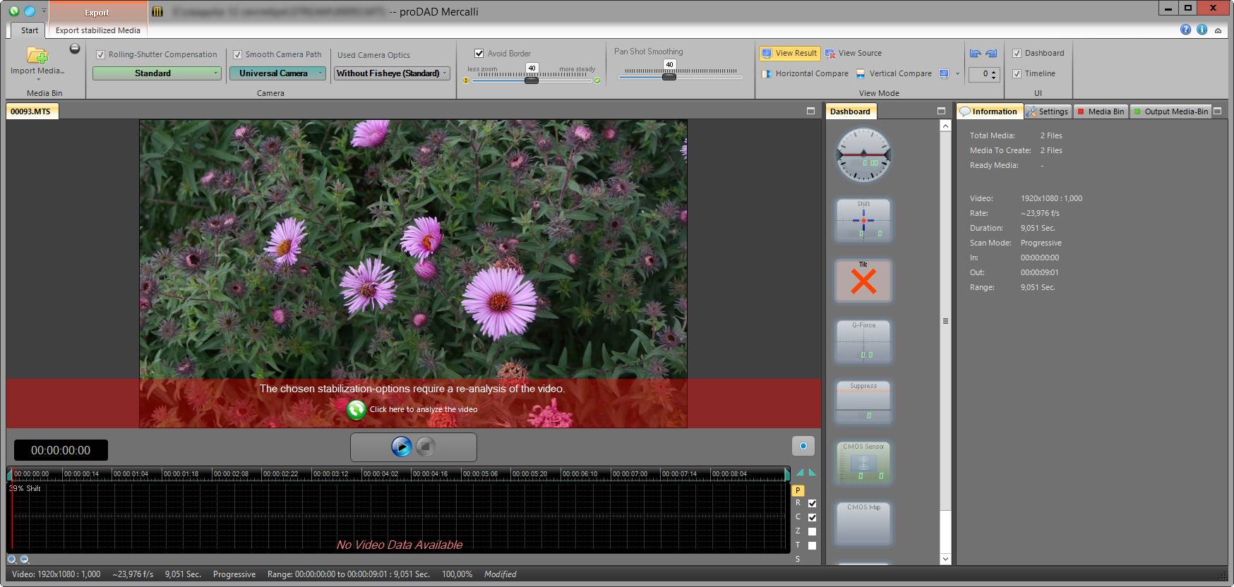Активация ProDAD Mercalli V4 SAL+ 4.0.451