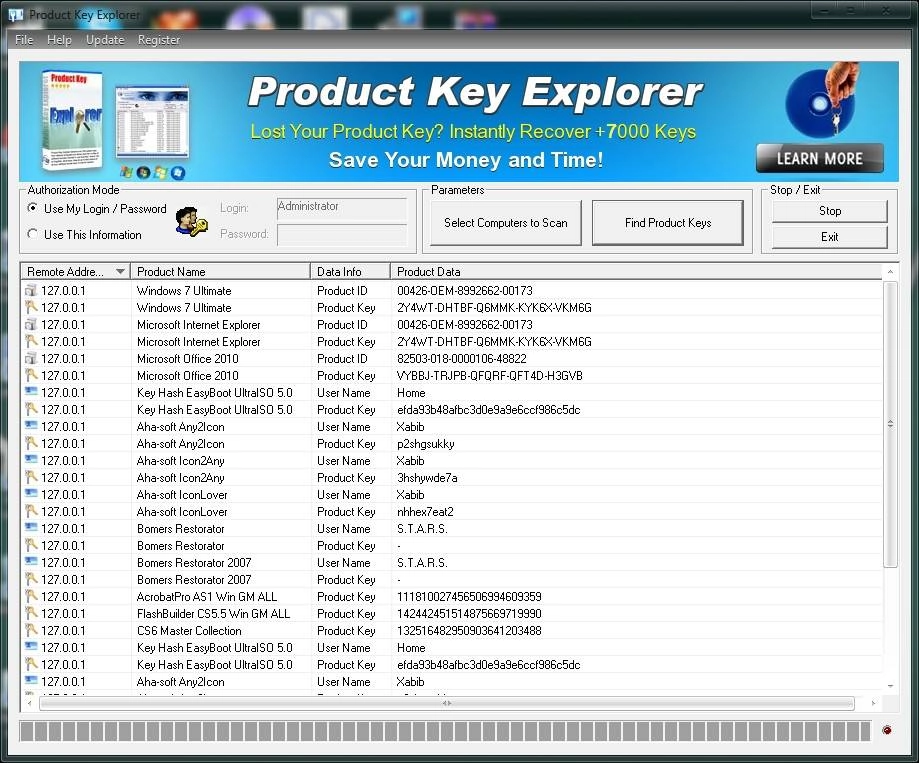 Активация Product Key Explorer 3.7.5.0 RePack by Xabib