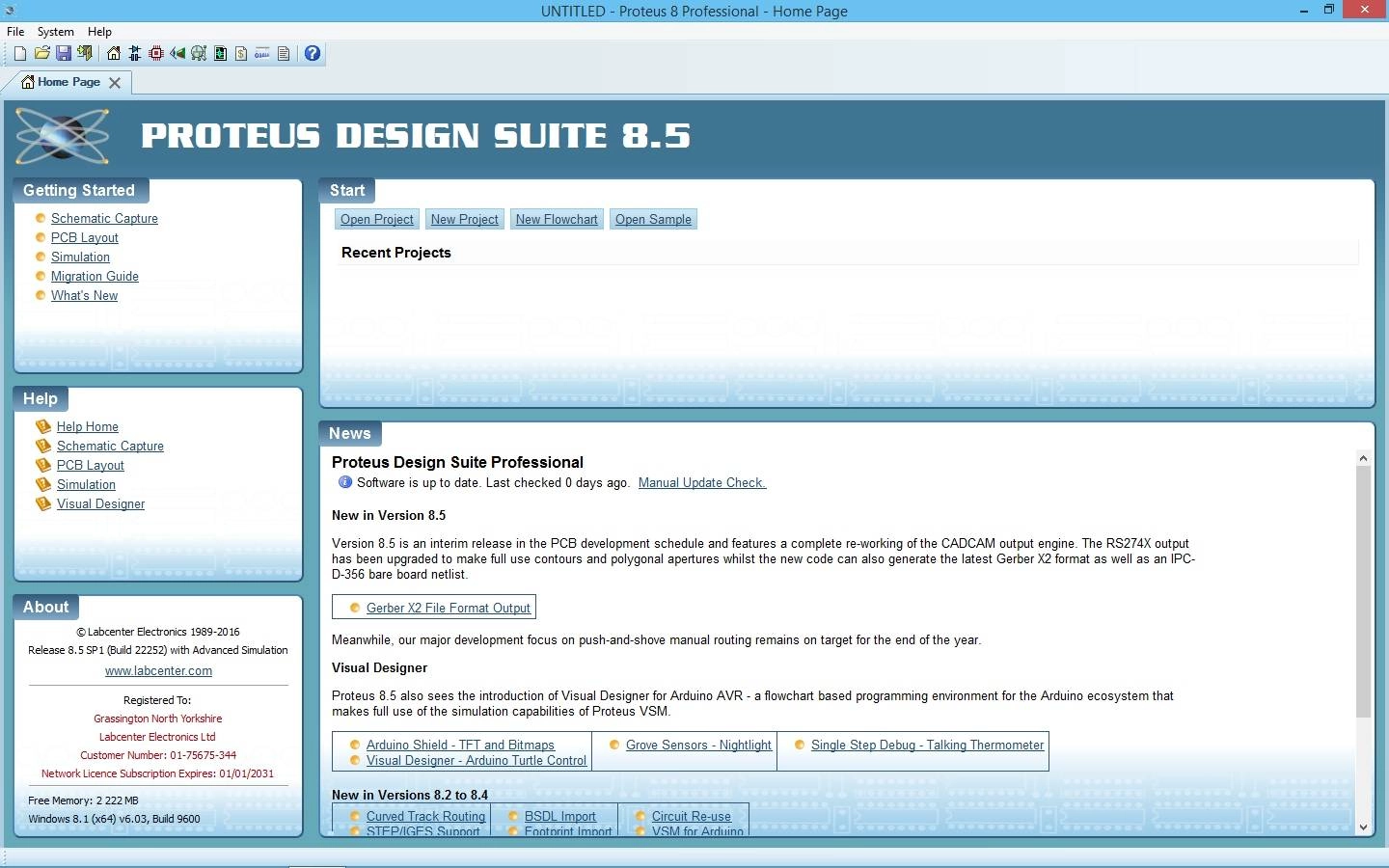 Активация Proteus 8 Professional 8.5 SP1 Build 22252 RePack