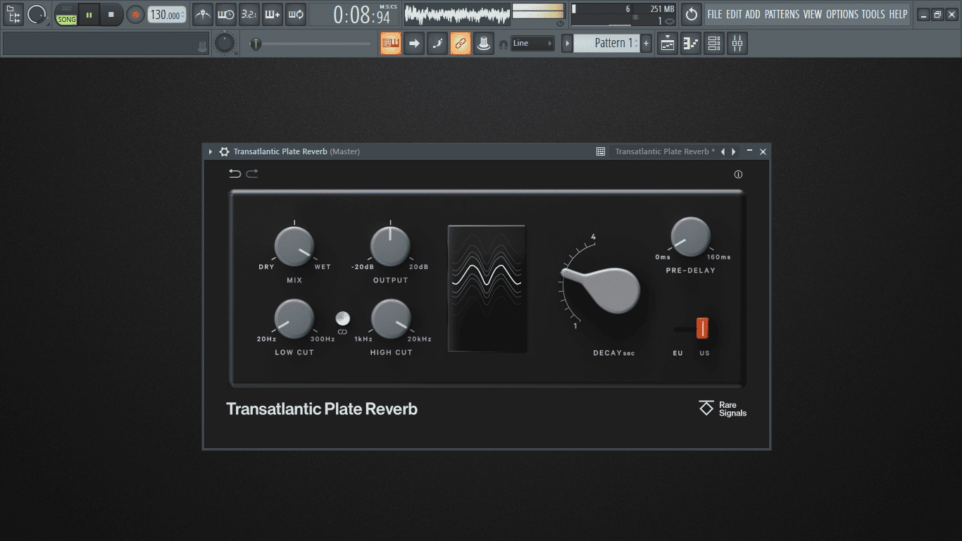 Активация Rare Signals - Transatlantic Plate Reverb 1.3.2 VST, VST3 AAX RePack by R2R