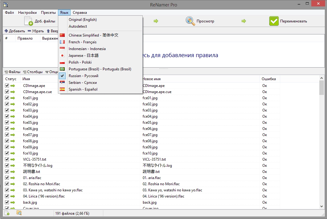 Активация ReNamer Pro 6.3 + Portable