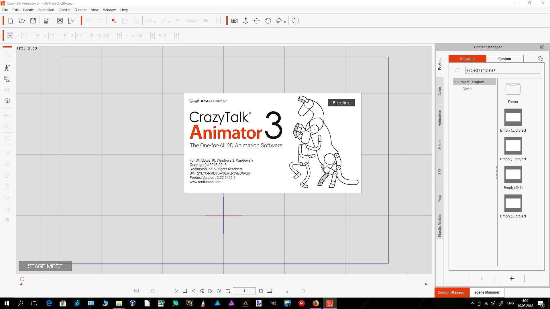 Активация Reallusion CrazyTalk Animator 3.22.2426.1 Pipeline + Resource Pack