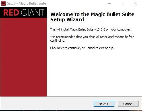 Активация Red Giant Magic Bullet Suite 13.0.6