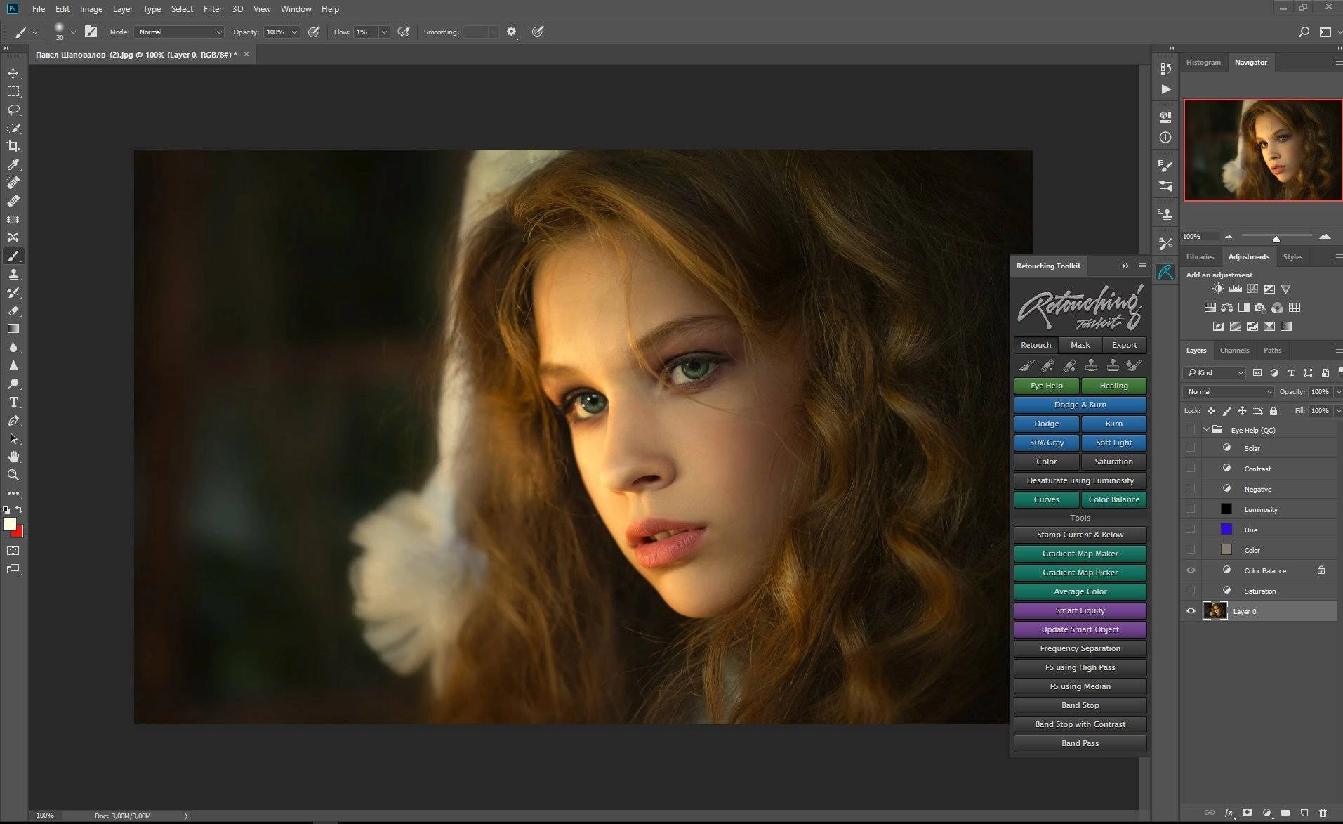 Активация Retouching Toolkit 2.0.1 for Adobe Photoshop