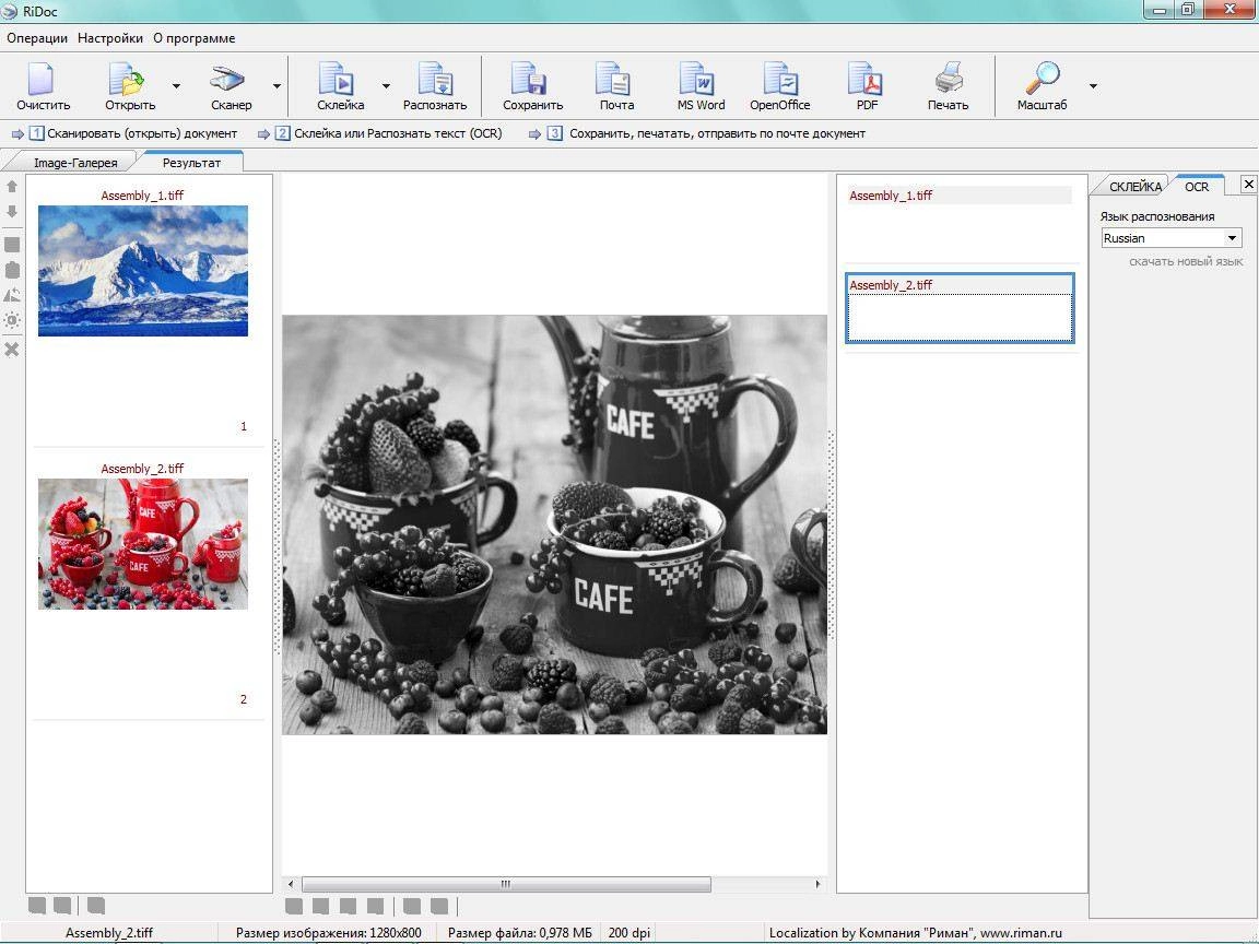 Активация RiDoc 4.3.5.1