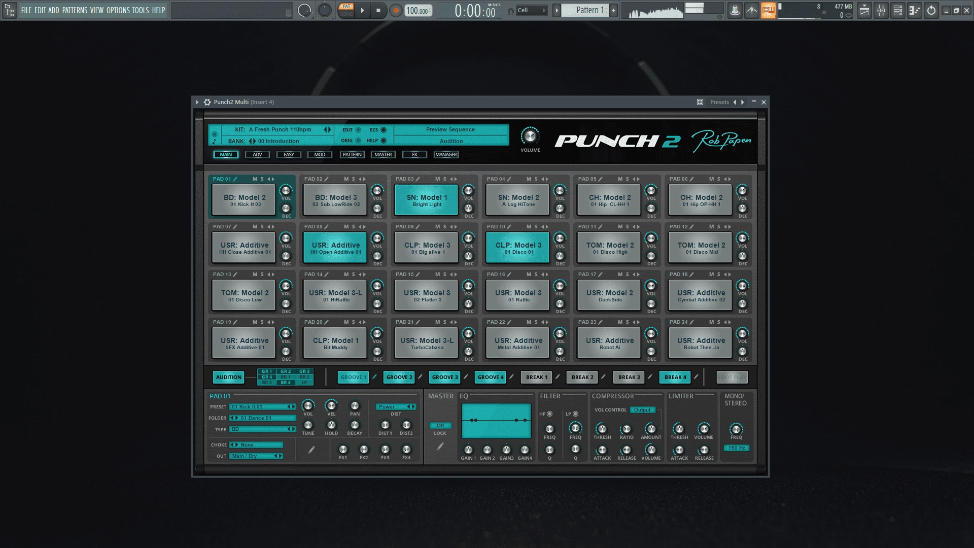 Активация Rob Papen - Punch 2 1.0.1a VSTi, AAX