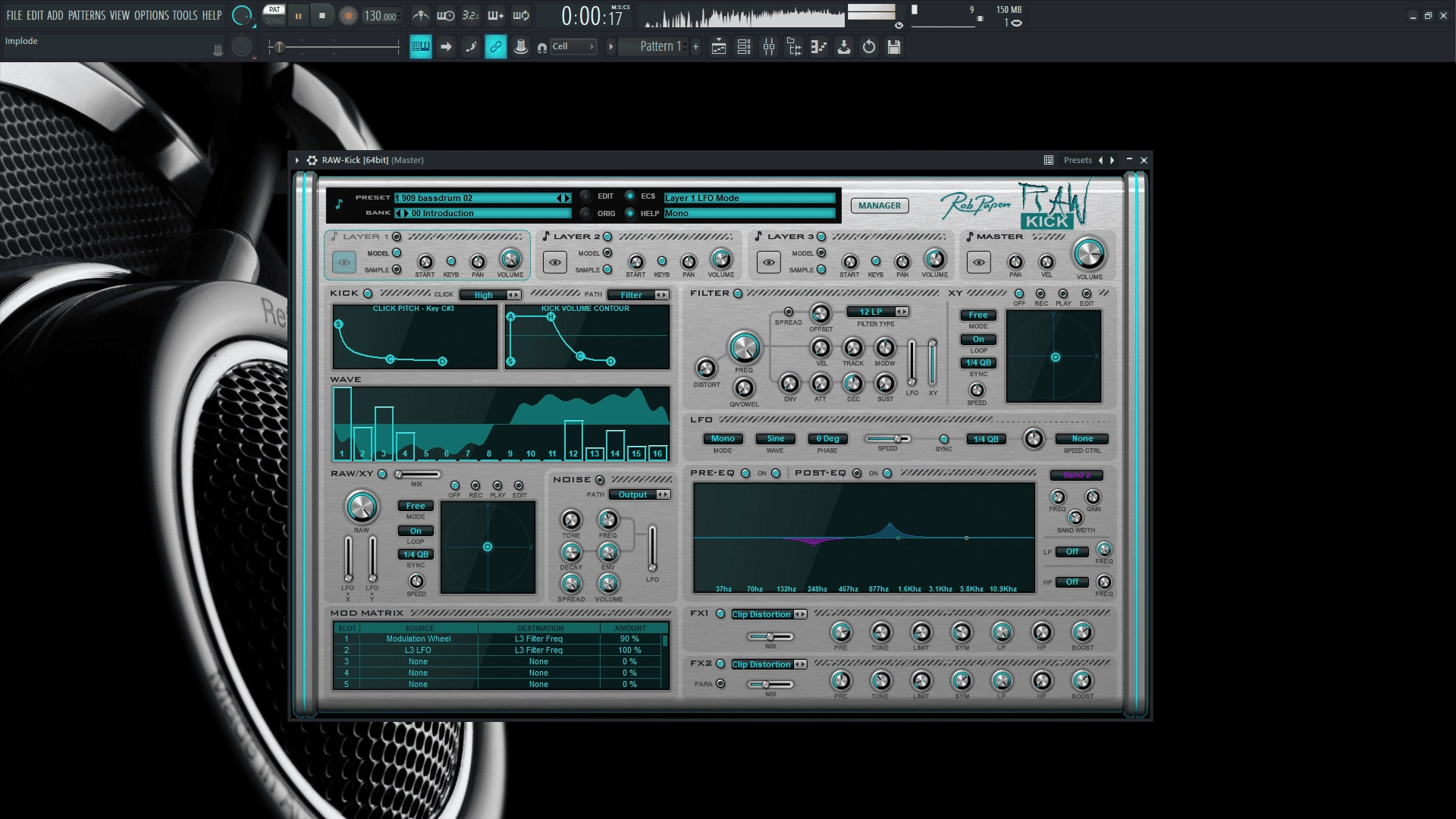 Активация Rob Papen - RAW-Kick 1.0.1 VSTi, AAX Repack by VR