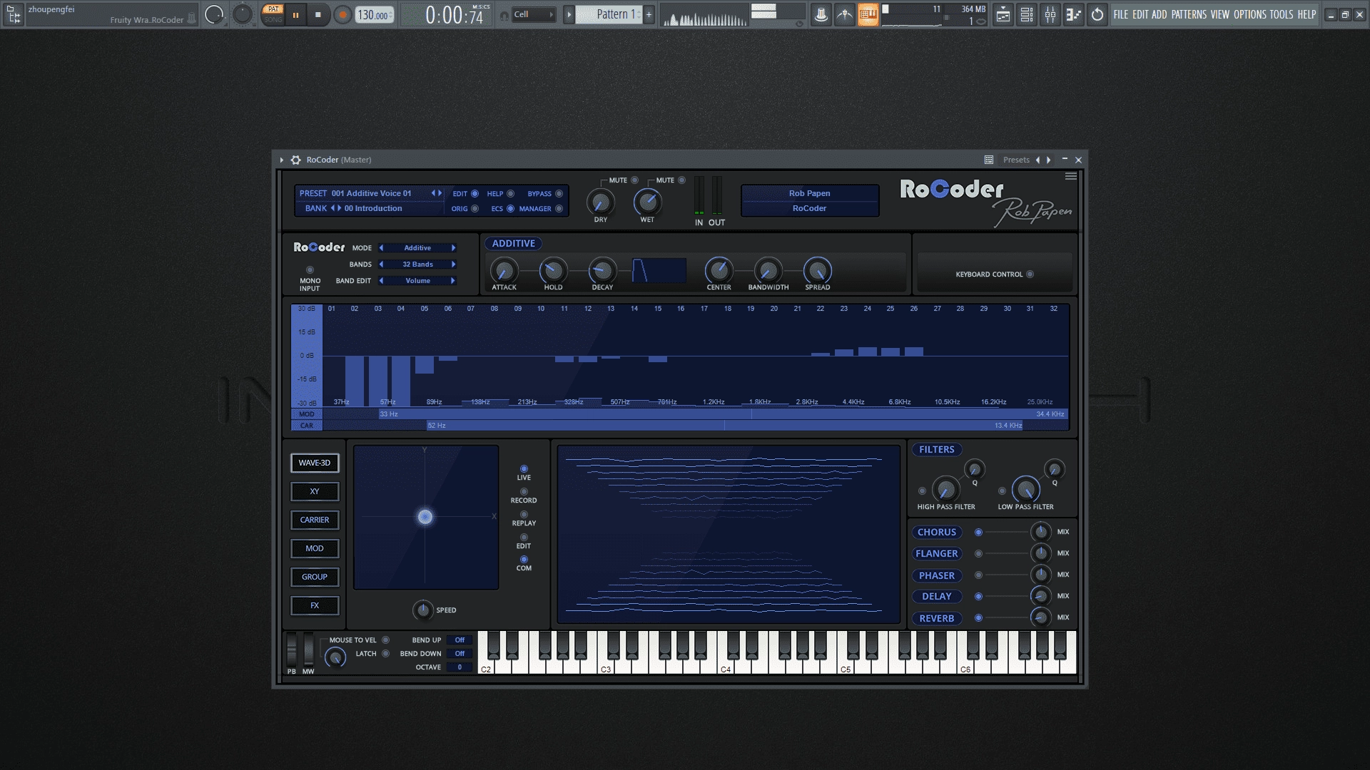 Активация Rob Papen - RoCoder 1.0.0 VST, VST3, AAX