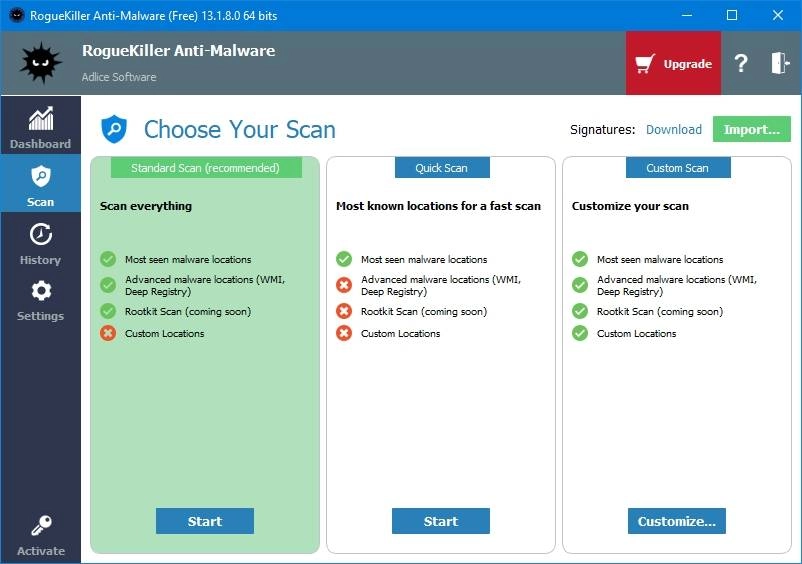 Активация RogueKiller Anti-Malware 15.17.3.0 + Portable