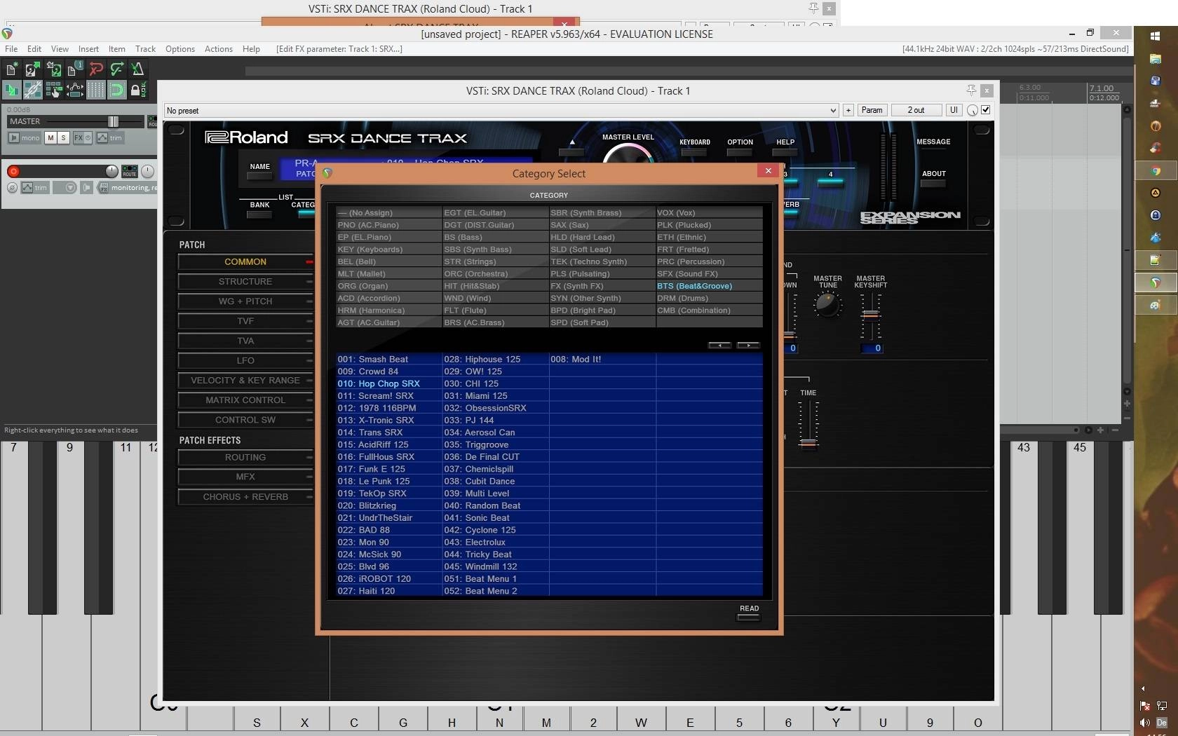 Активация Roland VS - SRX DANCE TRAX VSTi, VSTi3, AAX 1.0.1