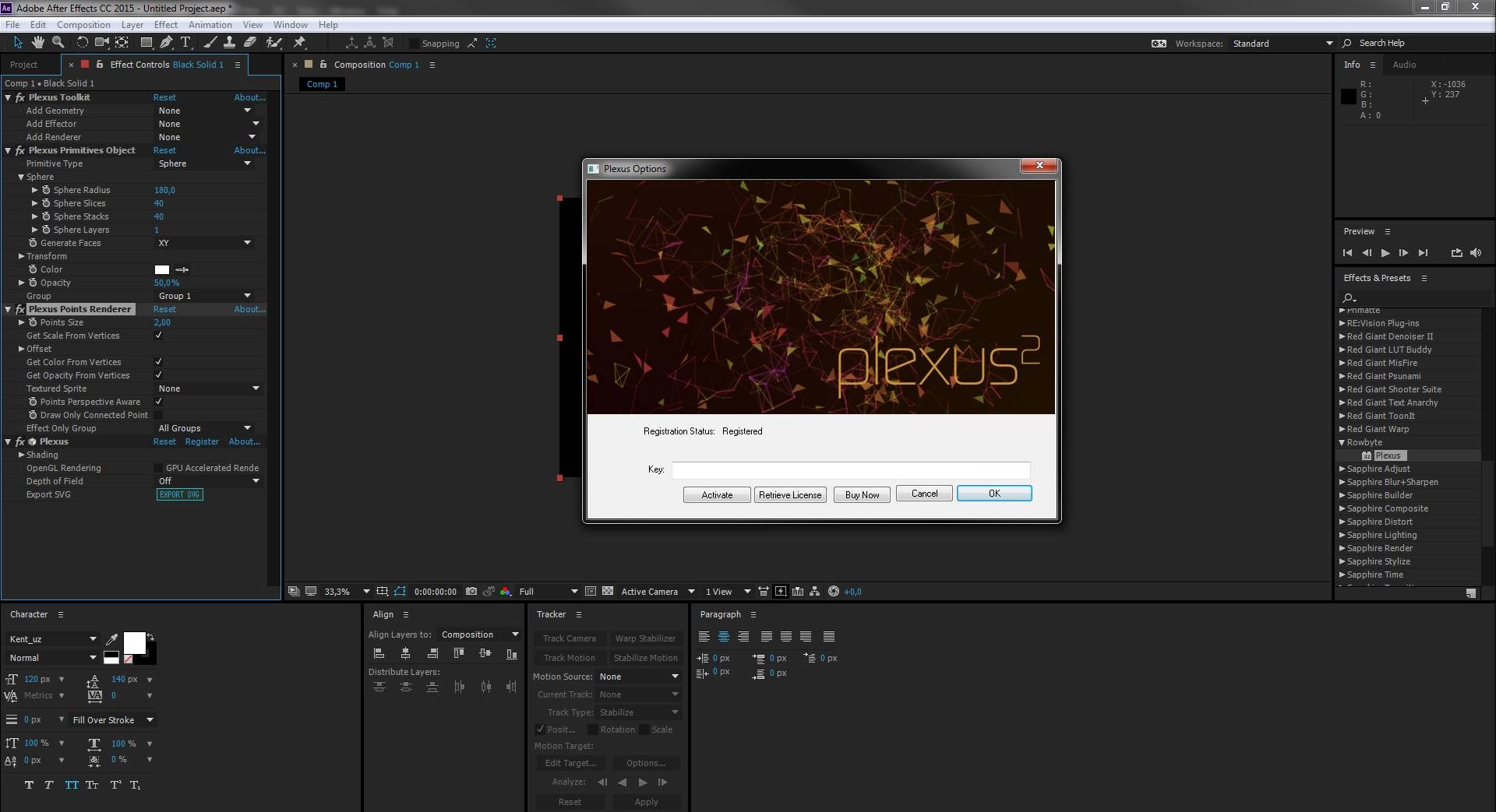 Активация Rowbyte Plexus 2.0.15