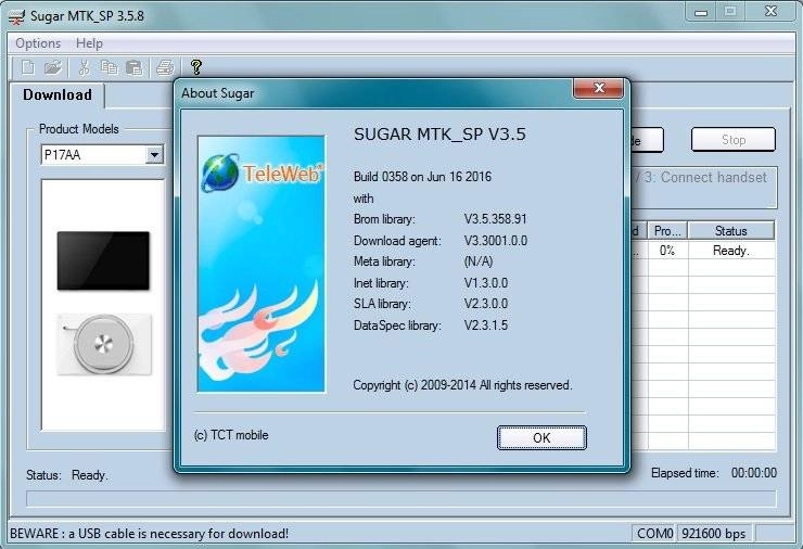 Активация SUGAR MTK_SP 4.3.9