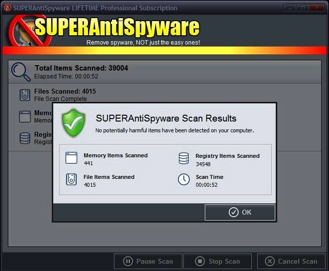 Активация SUPERAntiSpyware Professional 6.0.1258