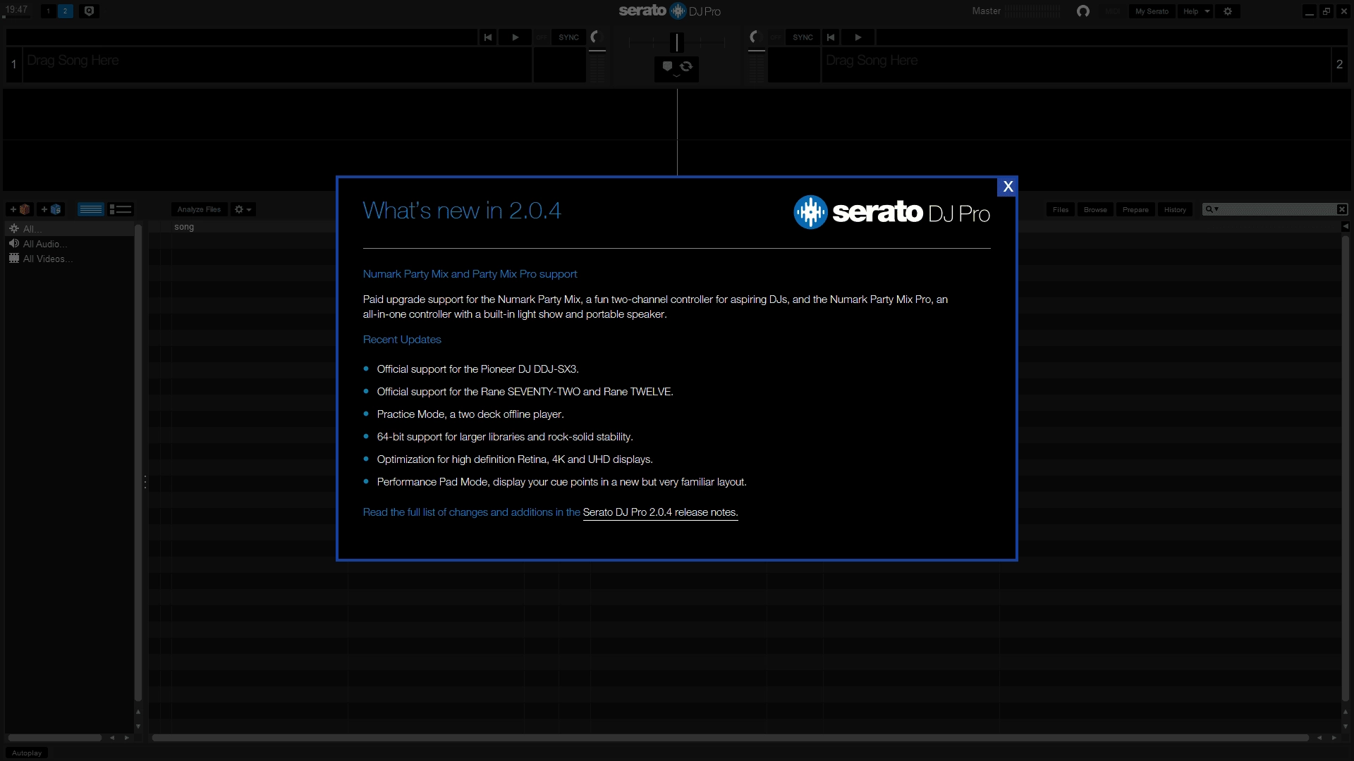 Активация Serato DJ Pro 2.3.1