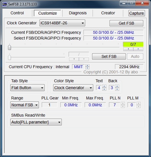 Активация SetFSB 2.3 Build 173.133 Portable