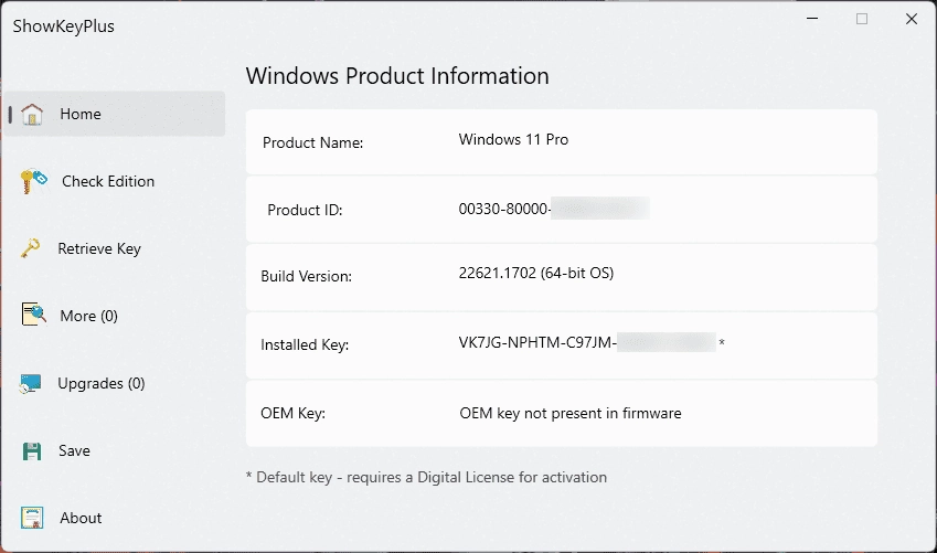 Активация ShowKeyPlus 1.1.18.0 Portable