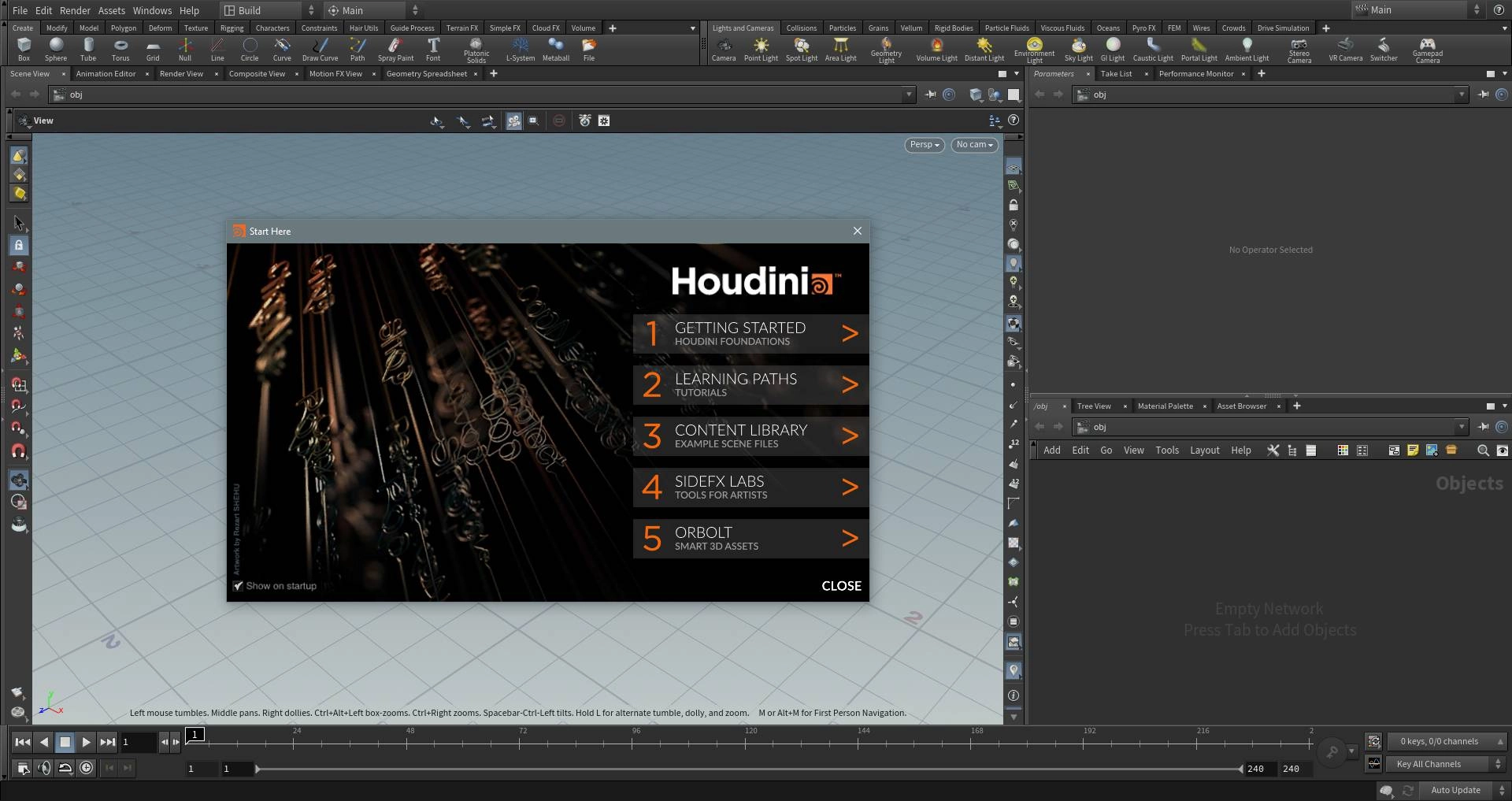Активация SideFx Houdini FX 19.5.303