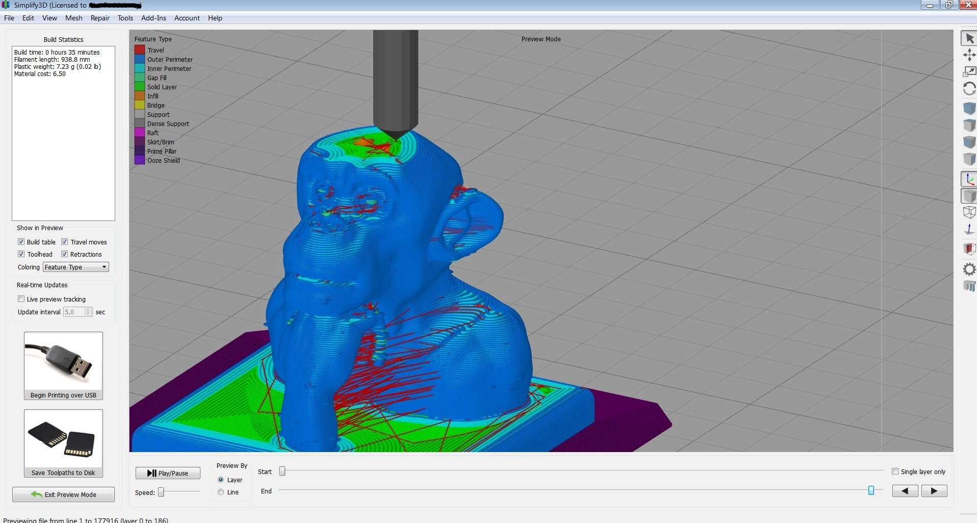 Активация Simplify3D 3.1.1