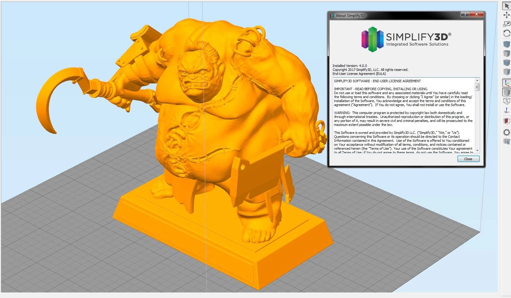 Активация Simplify3D 4.1.2