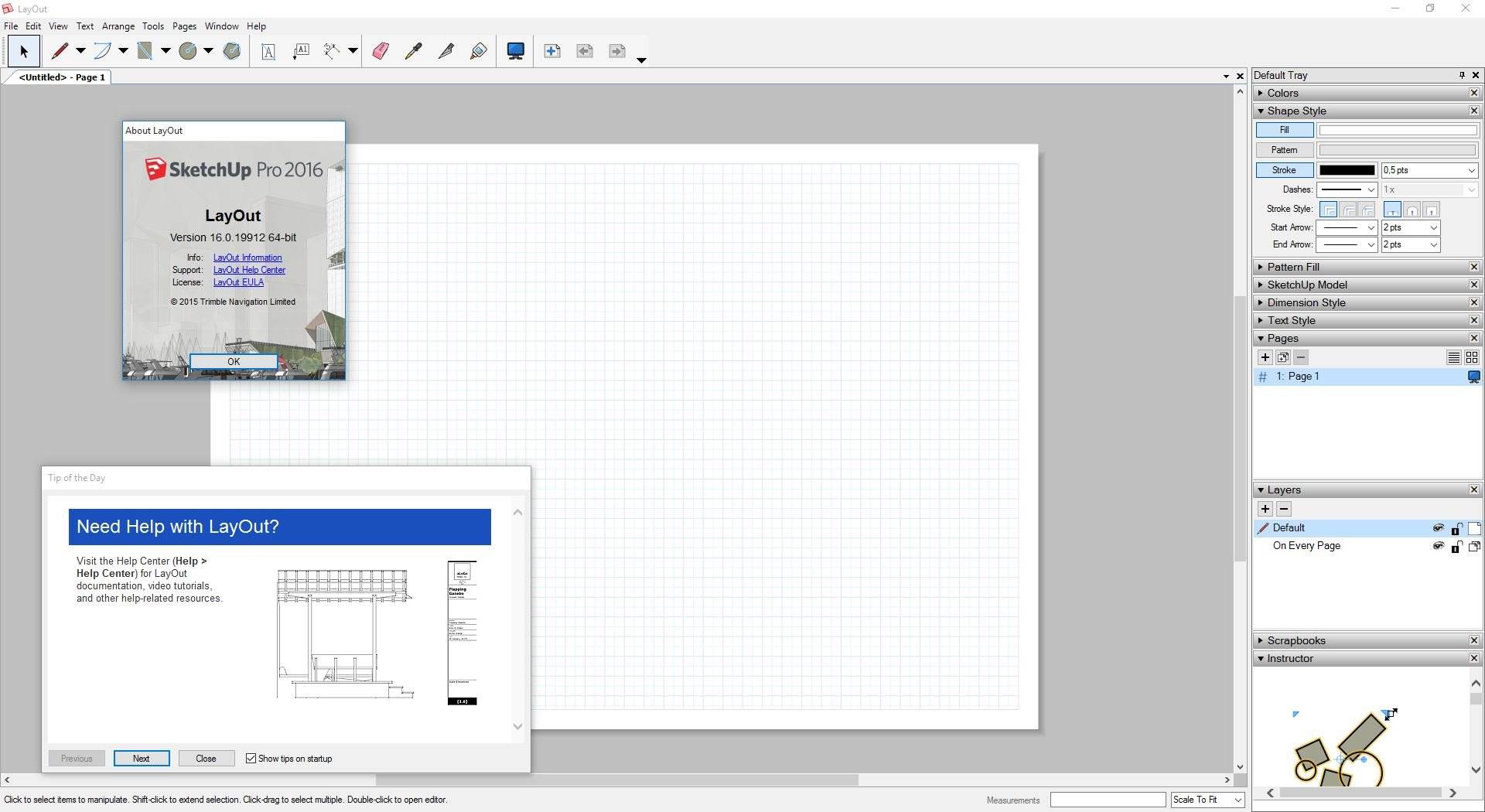 Активация SketchUp Pro v16.0.19912