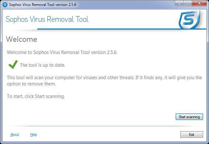 Активация Sophos Virus Removal Tool 2.5.6