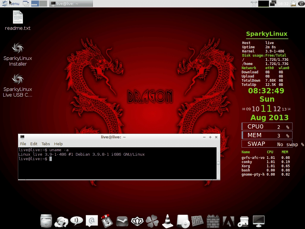 Активация SparkyLinux 3.4 “GameOver” 2xDVD